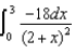 <strong>A uniform linear charge of 2.0 nC/m is distributed along the x axis from x = 0 to x = 3 m.Which of the following integrals is correct for the x component of the electric field at y = 2 m on the y axis?</strong> A) B) C) D) E)none of these