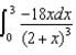 <strong>A uniform linear charge of 2.0 nC/m is distributed along the x axis from x = 0 to x = 3 m.Which of the following integrals is correct for the x component of the electric field at y = 2 m on the y axis?</strong> A) B) C) D) E)none of these