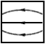 <strong>Which one of the diagrams below is not a possible electric field configuration for a region of space which does not contain any charges?</strong> A) B) C) D) E)