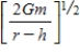<strong>An object is released from rest at a distance h above the surface of a planet (mass = m, radius = r < h). With what speed will the object strike the surface of the planet? Disregard any dissipative effects of the atmosphere of the planet.</strong> A) B) C) D) E)