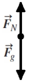 <strong>A rock attached to a string swings in a vertical circle. Which free-body diagram could correctly describe the force(s) on the rock when it is at the highest point, where is the normal force, is weight, and is tension?</strong> A) B) C) D) E)
