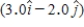 <strong>A particle leaves the origin with a velocity of 7.2 m/s in the positive y direction and moves in the xy plane with a constant acceleration of m/s<sup>2</sup>. At the instant the particle moves back across the x axis (y = 0), what is the value of its x coordinate?</strong> A)65 m B)91 m C)54 m D)78 m E)86 m