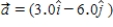 <strong>A particle starts from the origin at t = 0 with a velocity of m/s and moves in the xy plane with a constant acceleration of m/s<sup>2</sup>. What is the speed of the particle at t = 2.0 s?</strong> A)52 m/s B)39 m/s C)46 m/s D)33 m/s E)43 m/s