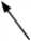 <strong> Newton approximated motion in a circle as a series of linear motions, as in the polygon below. Assume that the particle moves at constant speed vA from A to B, and at constant speed vB from B to C. Use this exhibit to answer the following question(s). The direction of the acceleration, , at point B, is shown by the arrow in</strong> A) B) C) D) E)