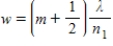<strong>A film of index of refraction n<sub>1</sub> coats a surface with index of refraction n<sub>2</sub>. When n<sub>1 </sub>< n<sub>2</sub>, the condition for destructive interference for reflected monochromatic light of wavelength λ in air is</strong> A) . B) . C) . D) . E) .
