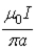 <strong>If you were to travel parallel to an infinitely long straight wire with current I at the same velocity as the electrons in the wire at a distance a from the wire, the magnitude of the magnetic field (according to your measuring instruments) would be</strong> A)0. B) . C) . D) . E) .