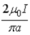 <strong>If you were to travel parallel to an infinitely long straight wire with current I at the same velocity as the electrons in the wire at a distance a from the wire, the magnitude of the magnetic field (according to your measuring instruments) would be</strong> A)0. B) . C) . D) . E) .