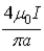 <strong>If you were to travel parallel to an infinitely long straight wire with current I at the same velocity as the electrons in the wire at a distance a from the wire, the magnitude of the magnetic field (according to your measuring instruments) would be</strong> A)0. B) . C) . D) . E) .