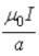 <strong>Two current loops are coaxial and coplanar. One has radius a and the other has radius 2a. Current 2I in the outer loop is parallel to current I in the inner loop. The magnitude of the magnetic field at the center of the two loops is</strong> A)0. B) . C) . D) . E) .