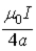 <strong>Two current loops are coaxial and coplanar. One has radius a and the other has radius 2a. Current 2I in the outer loop is antiparallel to current I in the inner loop. The magnitude of the magnetic field at the center of the two loops is</strong> A)0. B) . C) . D) . E) .