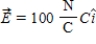 <strong>A constant electric field   is present throughout a region of space that includes the plane bounded by the x and y axes and the lines x = 30 cm and y = 50 cm. The electric flux through the plane's surface, in N ⋅ m<sup>2</sup>/C, is</strong> A)0. B)0.25. C)25. D)50. E)100. <div style=padding-top: 35px> 