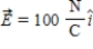 <strong>A constant electric field   is present throughout a region of space that includes the plane bounded by the y and z axes and the lines y = 50 cm and z = 50 cm. The electric flux through the plane's surface, in N ⋅ m<sup>2</sup>/C, is</strong> A)0. B)0.25. C)25. D)50. E)100. <div style=padding-top: 35px> 