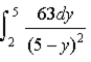 <strong>A uniform linear charge density of 7.0 nC/m is distributed along the y axis from y = 2 m to y = 5 m. Which of the following integrals is correct for the magnitude (in N/C) of the electric field at y = 0 on the y axis?</strong> A)   B)   C)   D)   E)none of these <div style=padding-top: 35px> 