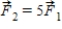 <strong>Two charged particles, Q1 and Q2, are a distance r apart with Q2 = 5Q1. Compare the forces they exert on one another when is the force Q2 exerts on Q1 and is the force Q1 exerts on Q2.</strong> A) . B) . C) . D) . E) .