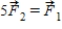 <strong>Two charged particles, Q1 and Q2, are a distance r apart with Q2 = 5Q1. Compare the forces they exert on one another when is the force Q2 exerts on Q1 and is the force Q1 exerts on Q2.</strong> A) . B) . C) . D) . E) .
