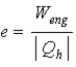 <strong>The thermal efficiency of a heat engine is given by</strong> A) . B) . C) . D)all of the formulas above. E)only (a) or (b) above.