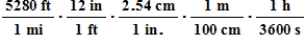 <strong>Which quantity can be converted from the English system to the metric system by the conversion factor ?</strong> A)feet per second B)feet per hour C)miles per second D)miles per hour E)miles per minute