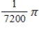<strong>The angular speed of the hour hand of a clock, in rad/s, is</strong> A) . B) . C) . D)1800π. E)7200π.