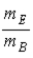 <strong>A ball of mass mB is released from rest and acquires velocity of magnitude vB before hitting the ground. The ratio of the magnitude of the momentum the Earth acquires to the magnitude of the momentum the ball acquires is</strong> A)0. B) . C) . D)1 E) .