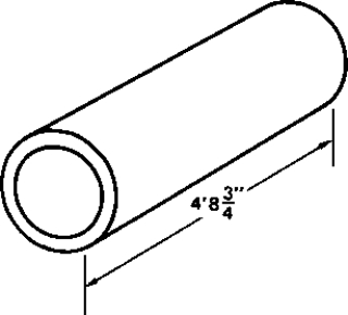 Figure 19-4 What is the length of this pipe in inches? Carry the answer to two decimal places.