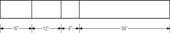 Figure 1-1 Figure 1-1 is layout work for a welded steel bar. Determine the total number of inches of steel used to make one bar.