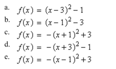 Write the quadratic function in standard form.
