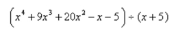 Use long division to divide.