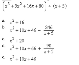 Use long division to divide.
