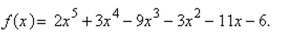 Find all the rational zeros of the function