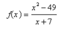 Select the correct graph of the following function.