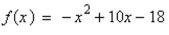 Write the quadratic function in standard form.