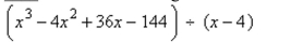 Use long division to divide.