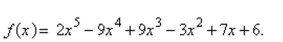 Find all the rational zeros of the function