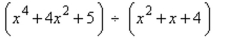 Use long division to divide.