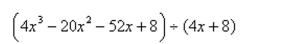 Use long division to divide.