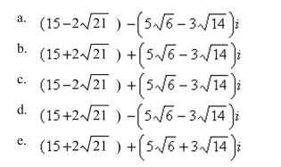 Write the complex number in standard form.