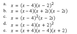 Write as a product of linear factors.
