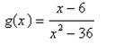 Find vertical asymptotes of the following function.
