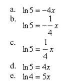 Write the exponential equation in logarithmic form.