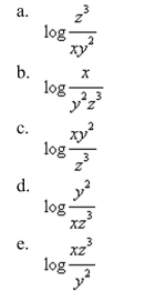 Condense the expression to the logarithm of a single quantity.