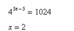 <strong>Determine whether the given x-value is a solution (or an approximate solution) of the equation. </strong> A) No B) Yes