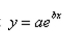Find the exponential model that fits the points shown in the table.