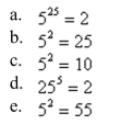 Write the logarithmic equation in exponential form.
