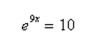 Write the exponential equation in logarithmic form.
