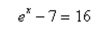 Solve the exponential equation algebraically. Approximate the result to three deci- mal places.