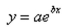Find the exponential model that fits the points shown in the table.