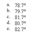 Find the angle   between two nonvertical lines   . The angle   satisfies the equation     Round your answer to one decimal place.  <div style=padding-top: 35px> 
