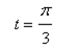 Find the point   on the unit circle that corresponds to the real number t.    <div style=padding-top: 35px> 