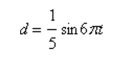 For the simple harmonic motion described by the trigonometric function, find the maximum displacement.    <div style=padding-top: 35px> 