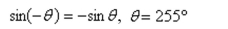 Use a calculator to calculate the value of from the given identity.